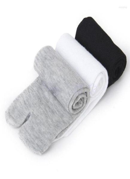 

sports socks 3 pairs set japanese kimono flip flop sandal split toe tabi ninja geta cotton6082653, Black