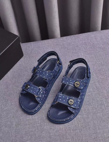 

dad sandals grandad sandals genuine leather quilted buckle caviar luxury chain gold women slippers crystal calf platform summer beach slippe, Black