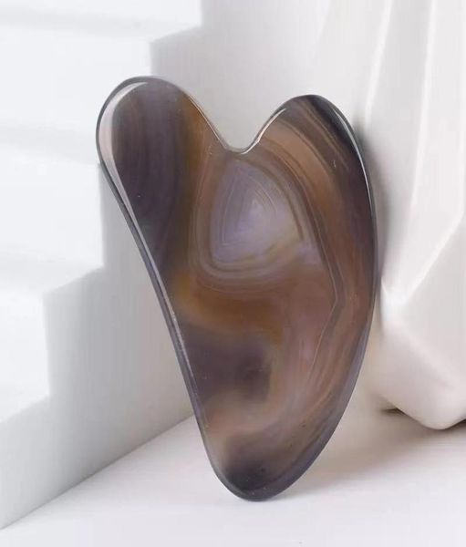 

agate face care gua sha tool massager natural stone guasha board acupuncture scraping eye neck facial slimming anti wrinkle massag1939441
