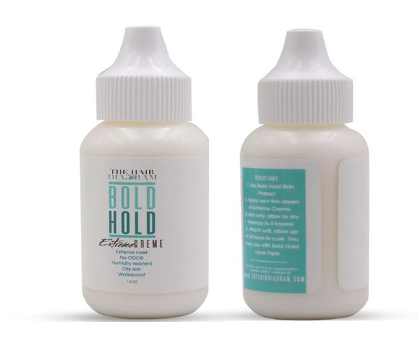 

bold hold extreme cream lace wig glue waterproof adhesive hair system glue and remover for lace wigs and hair pieces 00589379941, Black;brown