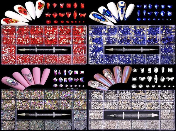 

nail art decorations nail art rhinestones decoration crystal glass gem stones luxury jewelry nail charm for nail art diy nail diam2254515, Silver;gold