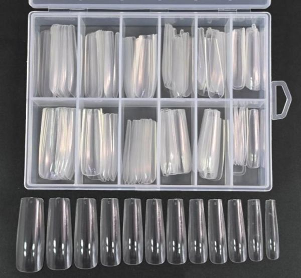 

false nails 120pcsbox xxl square full cover press on nail tips clearnatural extra long straight manicure tools fake va089198726, Red;gold