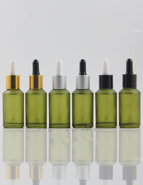 

30ml new empty green bottle glass essential oil liquid aromatherapydropper cap tool fast f21018963716