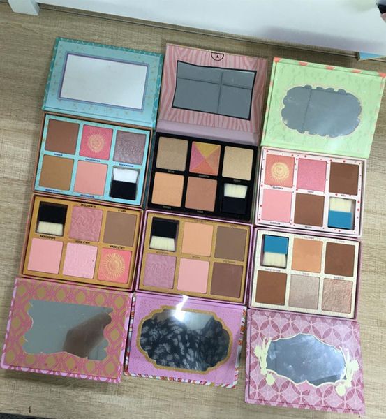 

face makeup 5 color cheek blush palette blusher with brush 6 styles3840797