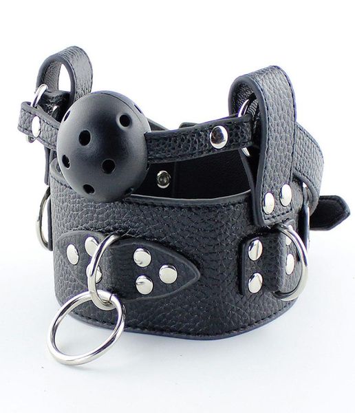 

collar collar mouth gag leather chastity belt novelty ball gag chastity belt harness binder slave fetish to5185987, Red;black