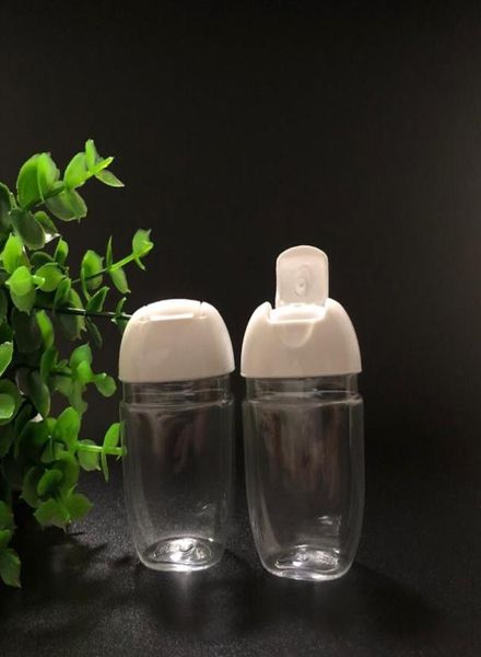 

30ml hand sanitizer bottle empty pet plastic half round flip cap bottle children039s carry disinfectant hand sanitizer bottle f2694000