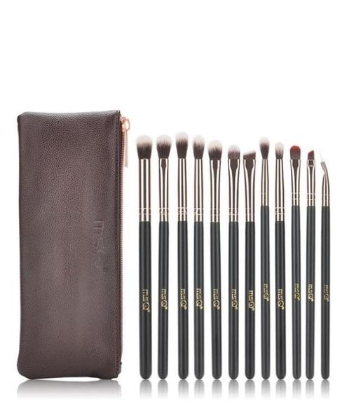 

12pcs rose gold make up brush eyeshadow makeup brushes set concealer eye shadow blending eyeliner dtail pincel maquiagem1337045