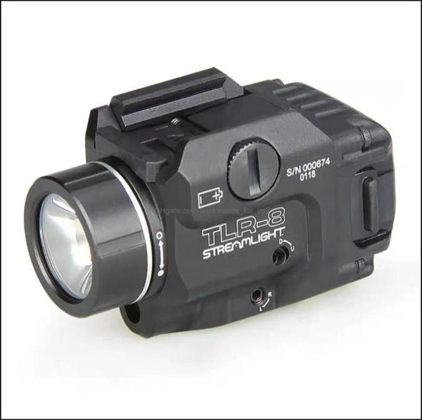 

flashlights tlr8 flashlights flsize l r led light with red laser sight for pistol hunting g17 19 sig cz tr8 flashlight drop delive8650134