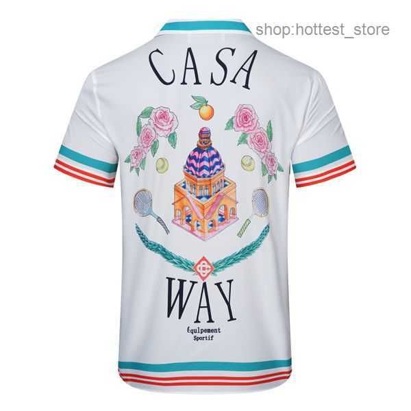 

casablanca shirt men designer shirts casa blanca fit casual popular polo men's clothing uality dress us size -3xl 79, White;black