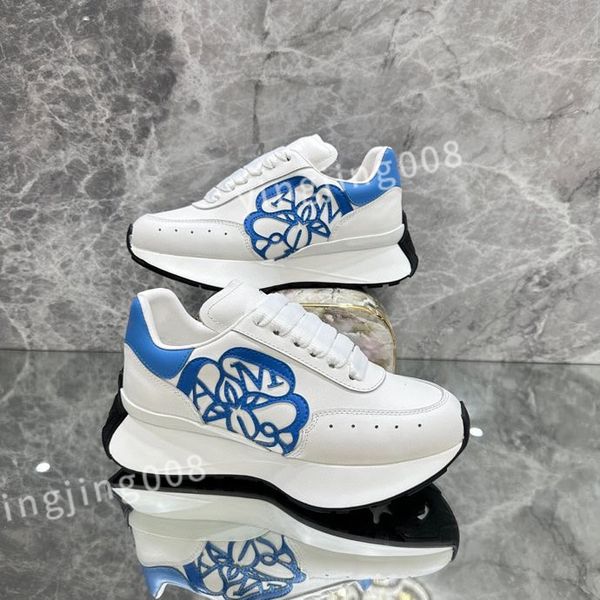 

2023 new luxurys men women casual shoe canvas sneaker platform triple lace up canva fashion chaussure size 35-46 xinshidai230404, Black