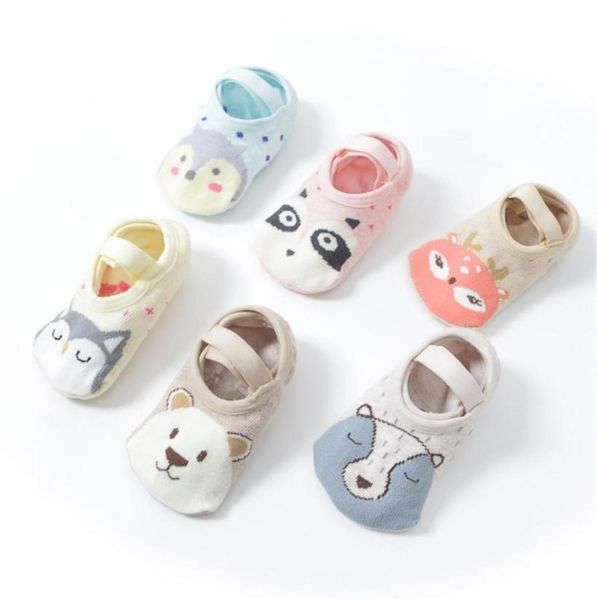 

infant animal antiskid cute children carton floor walk socks for 13t newborn baby girl boy short breathable cotton 6705127, Pink;yellow
