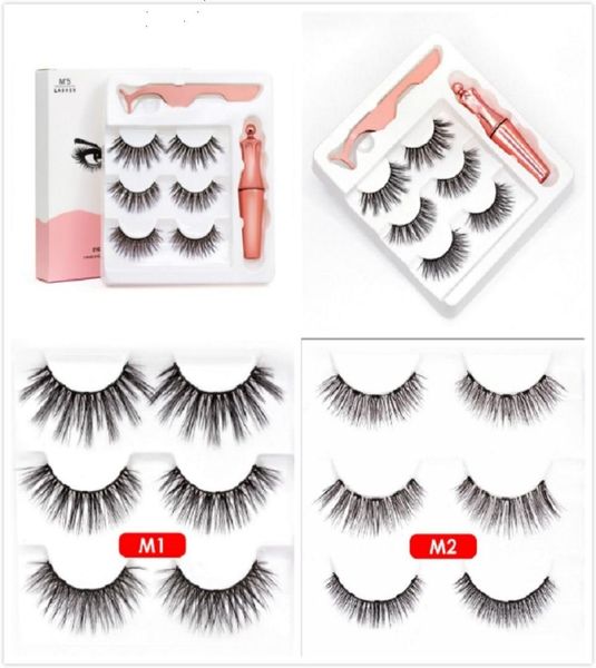 

10 set magnetic liquid eyeliner magnetic false eyelashes tweezer set 5 magnet false eyelashes glue make up tools 3 pairs eyela4488048