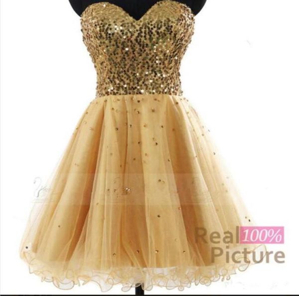 

gold a line homecoming dresses sequins lace up back graduation party gowns short prom cocktail vestidos9208671, Blue;pink