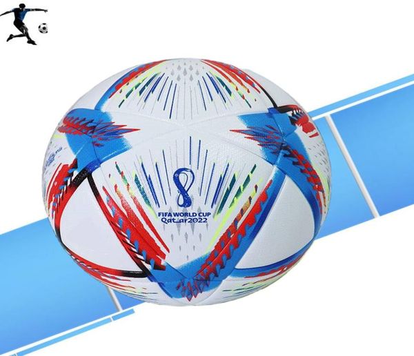 

22 23 new qatar world cup 2022 soccer ball size 5 highgrade nice match football ship the balls without air9268233