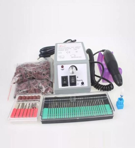 

nail drill manicure set file art pedicure pen machine set kit with it with extra ceramic nail drill bit sanding bands7360376
