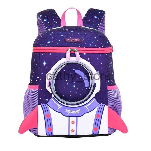 

backpacks children astronaut students bucket cartoon backpack new grade 1-6 girl boy fashion reflective schoolbags lightweight all-matchx063