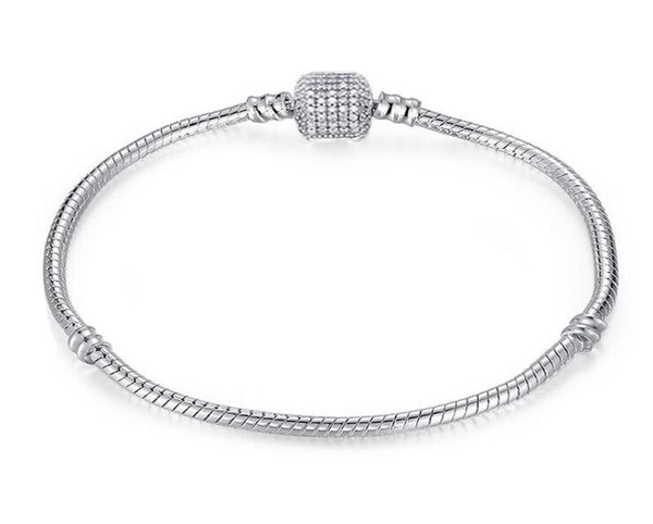 

drop silver plated bracelets snake chain fit charm beads for pandora bangle bracelet women children gif9803617, Golden;silver