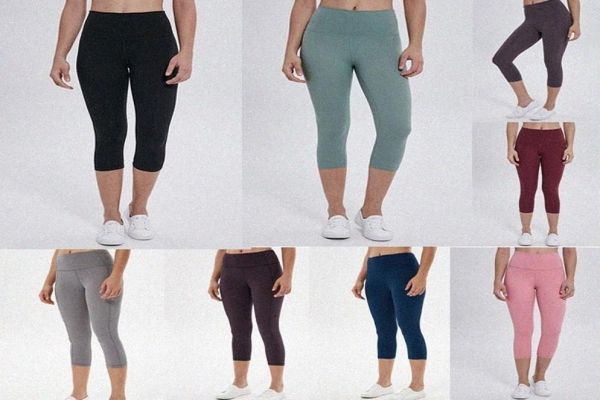 

women outfit yoga seamless womens leggings suit cropped pants high waist threaded sports raising hips gym wear elastic fitness wor5308662