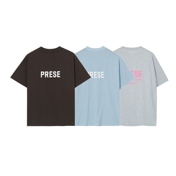 

23ss europe uk london tee t shirt high street summer hip hop fashion skateboard men cotton tshirt new colors, Black;brown