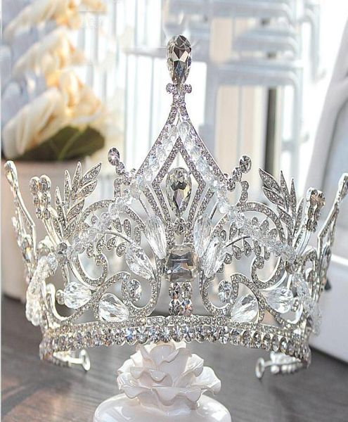 

2019 bridal crowns bling bling crystals headpieces wedding crown bridal tiara wedding party accessories9012391, Silver