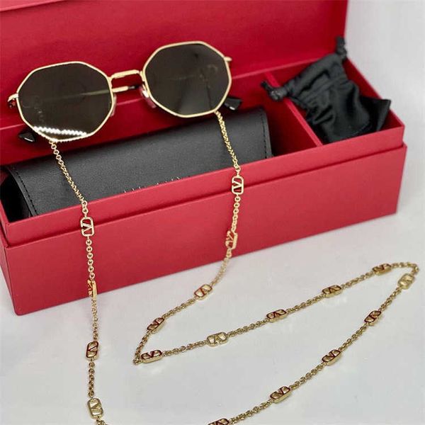 

new warren small frame chain sunglasses fashion personalized uv sunglasses va2040, White;black