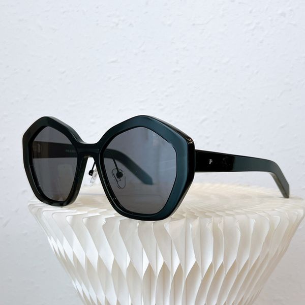 

high beauty designer logo p sunglasses men's and women's polygonal glasses hip hop handsome plate sunglasses, White;black