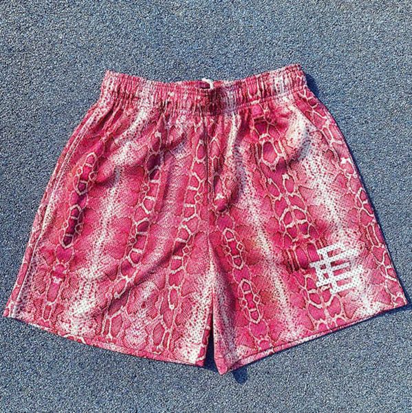 

fashion luxury men's ee shorts basic eric emanuel new york city skyline brand men women jog casual loose fitness sports beach pants mes, White;black