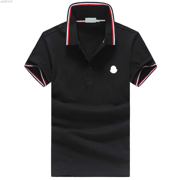 

monclair shirts designer polo shirt luxury classic black white grey blue m01 bah0, White;black