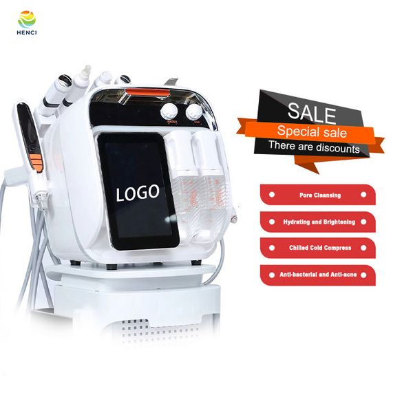 

8 in 1 hydro diamond ems ultrasonic frequency fractional rf microneedle skin care dermabrasion instrument beauty machine
