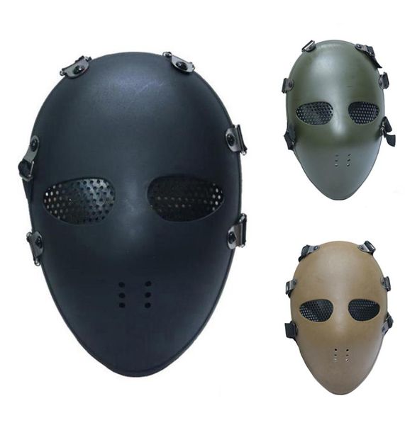 

airsoft paintball bb gun full face protect mask classic style tactical head masks for cs wargame dummy cosplay protection k690g7140130
