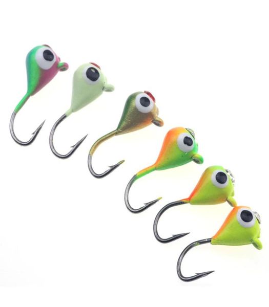 

rompin 6pcslot winter ice jig fishing hook lure mini metal bait fish 15cm 11g lead head hook bait jigging fishing tackle2110669