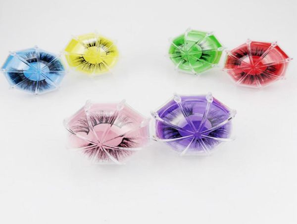 

3d mink eyelash package boxes false eyelashes packaging empty eyelash box case creative umbrella shaped lashes box packaging2899954