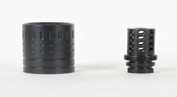 

selling steel reducing impact muzzle brake cnc 223556 12x28 thread with outer sleeve muzzle brake1104045