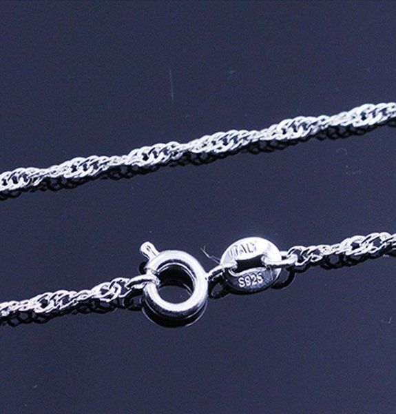 

fashion silver gold plated water wave chain necklace diy jewelry5851220