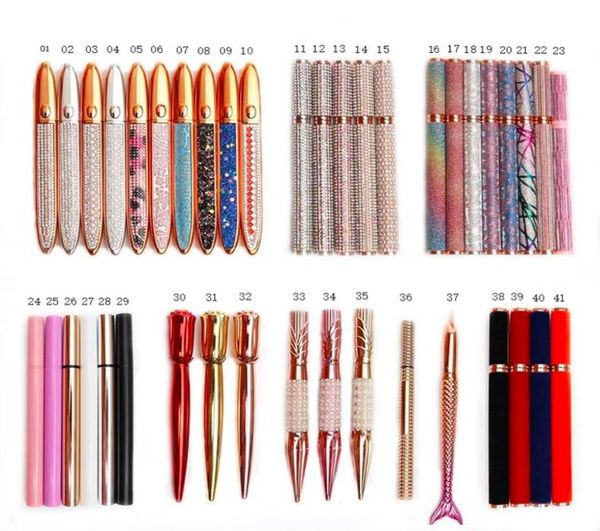 

2 in 1 eyeliner lash glue pen whole glitter waterproof self adhesive makeup liquid black transperant liner bulk4885443