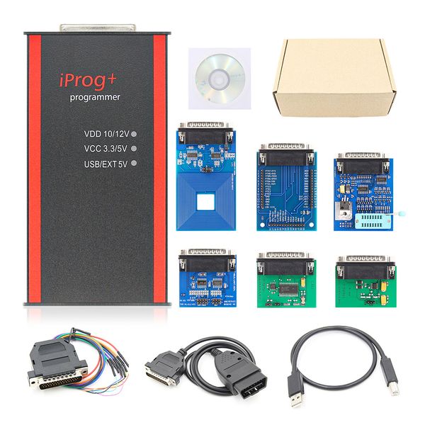 

v87 iprog pro 6 adapters immo+mileage correction+airbag reset