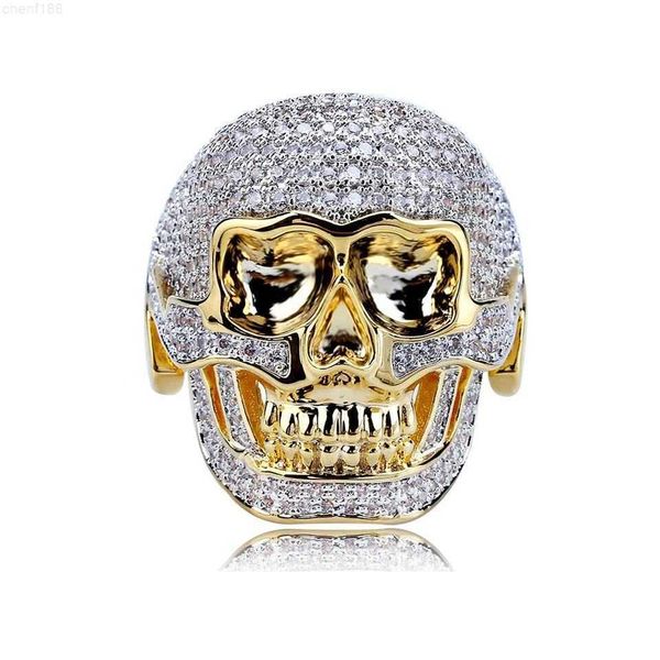 

most selling handmade iced out skull skeleton diamond ring for boys gifting use available at affordable price, Silver