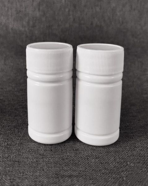 

100pcs 30ml 30cc 30g hdpe white empty pharmaceutical plastic medicine pill bottles with caps aluminum sealers1372006