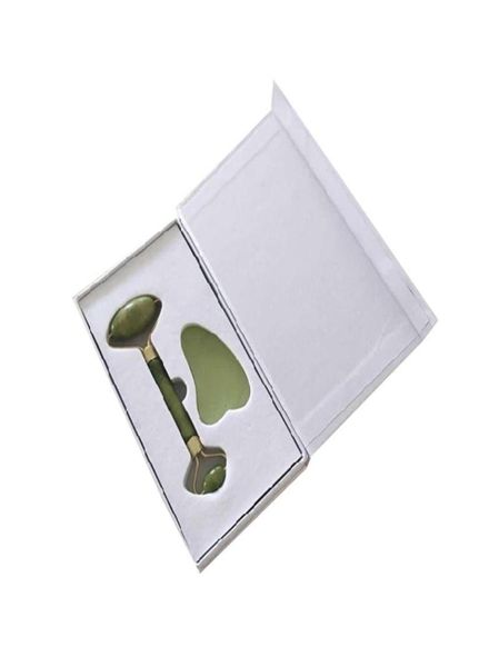 

natural jade facial massage roller quartz roller slimming face massager lifting tool stone skin massage beauty care set box1045050