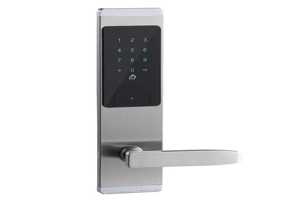 

electronic digital smart door lock code password keyless keypad security entry silver right hand door open3532628