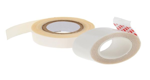 

2pcs super adhesive double side tape hair wigs extensions hairpiece rolls strips waterproof transparent 3 yards roll6689086