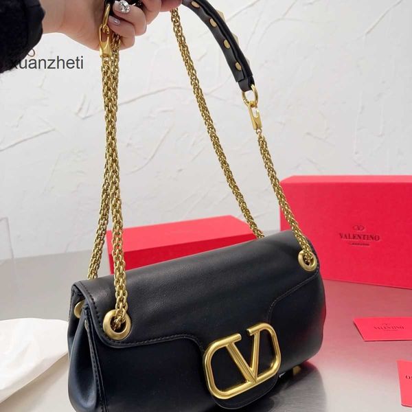 

designer bag bags leather straddle classic diagonal handbag lady's valentions nail decorated women's chain high single sho owrf