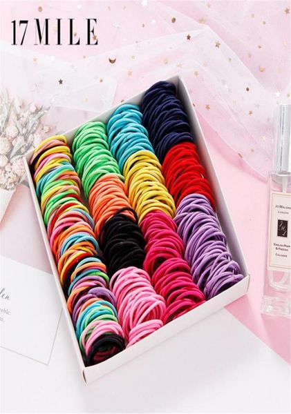 

3cm 100 pcslot cute candy colors elastic hair band rubber bands kids safe hairband hair accessories for girl headband rope5756482
