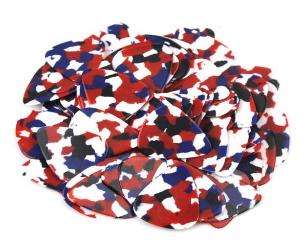 

lots of 100 pcs medium 071mm blank guitar picks plectrums celluloid mosaic blue5731156