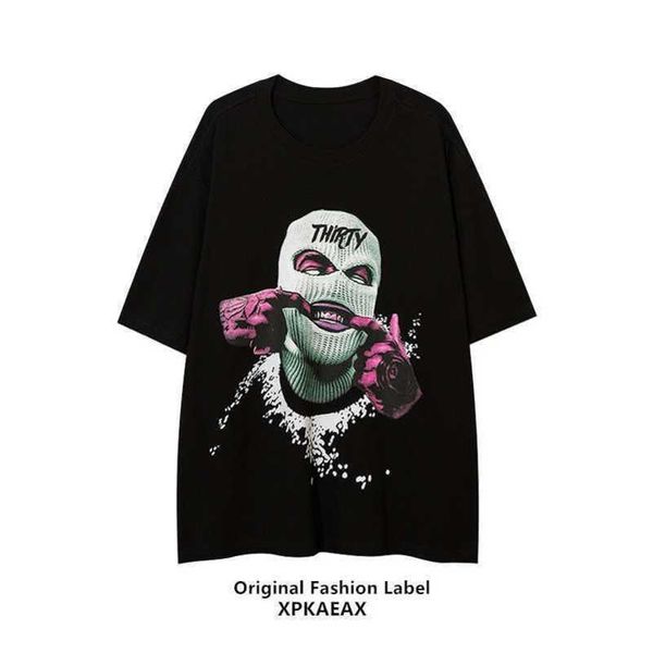 

stussys xt original trendy brand western coast hip-hop hiphop puppy shuai fried street 5/4 short sleeve men's and women's t-shirt, White;black