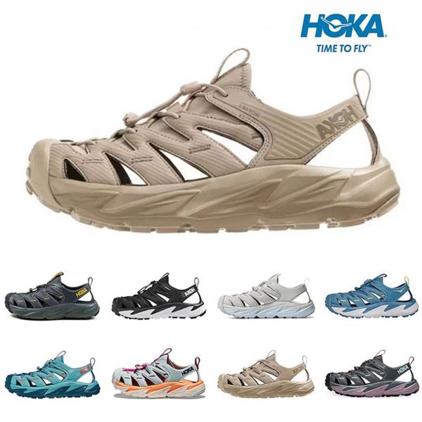 

hoka one one hopara sandals slippers slides mens classic triple black white oxford tan orange blue women men slide slipper sandal shoes