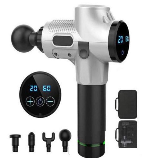 

12003300rmin electric muscle massager therapy fascia massage gun deep vibration muscle relaxation fitness equipment1797450