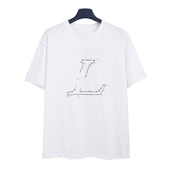 

fashion men's t-shirts 2023 luis men t-shirt retro decoration cotton soft anti- wrinkle letter printing casual couple short sleeve vutt, White;black