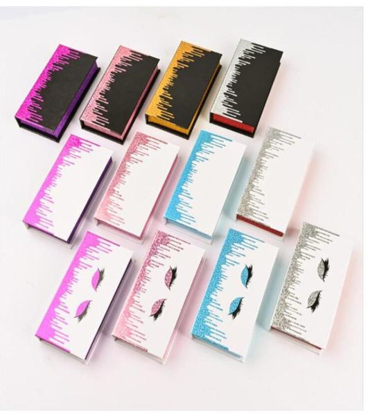 

whole fahion new empty eyelash packaging box lash boxes packaging rectangle lashes case eyelashes package3895031