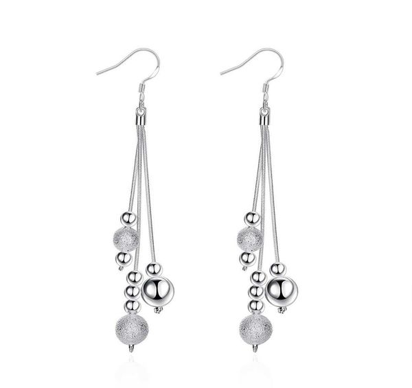 

copper silver plated ball link tassel charms earrings jewelry for women dangle earrings9190285, Golden